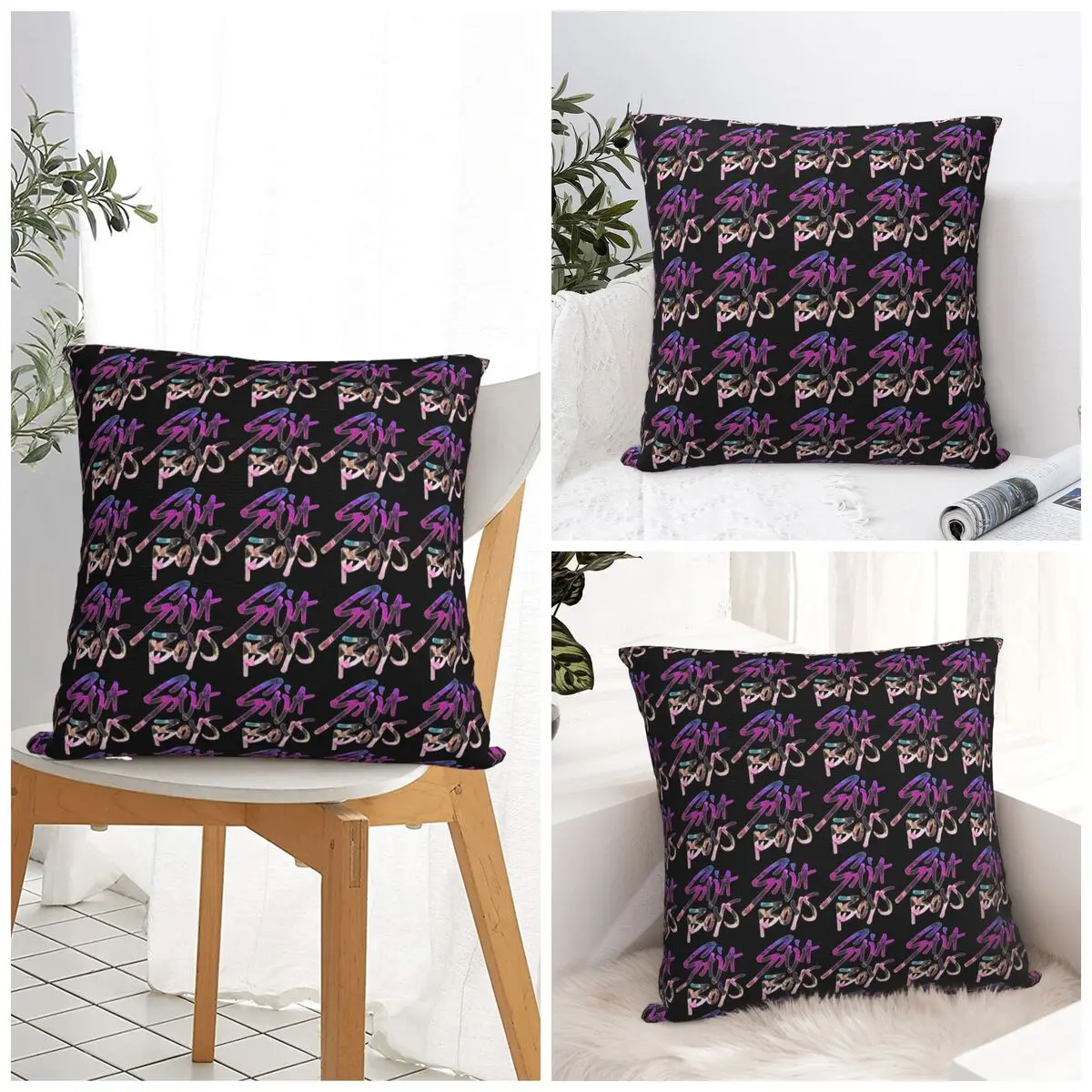 

Pillow Cover K-Pop Saja Boys Design Cushion Cover Novelty Pillow Case For Sofa Car Home Decor Pillowcases