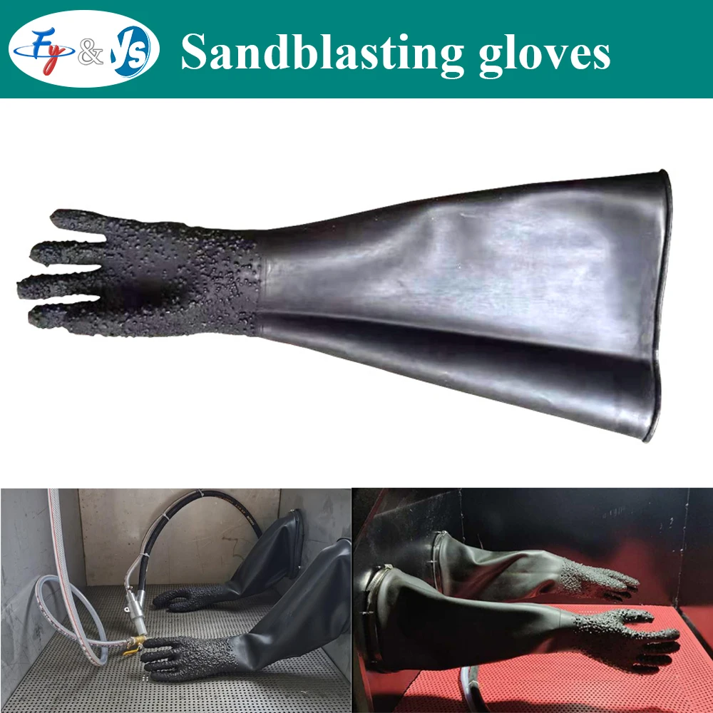 

Sand blasting Rubber Gloves Wear-resistant and Anti Slip Gloves Labor Protection Gloves for Sandblasting Operations