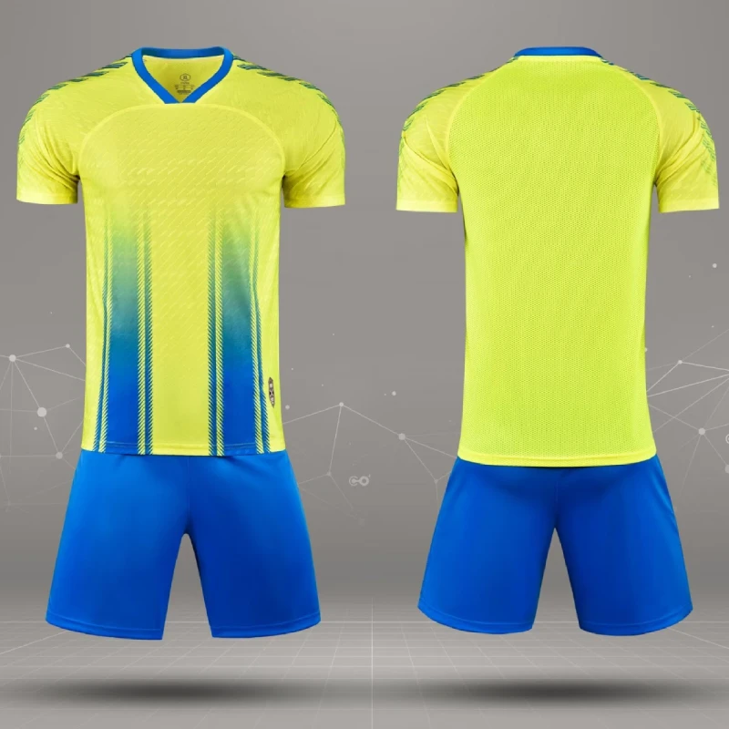 طقم جيرسي لكرة القدم شبكي قابل للتنفس 24/25 زي فريق كرة القدم الصيفي الجديد للرجال والأطفال مع تصميم عصري رياضي مطبوع عليه شريط #6
