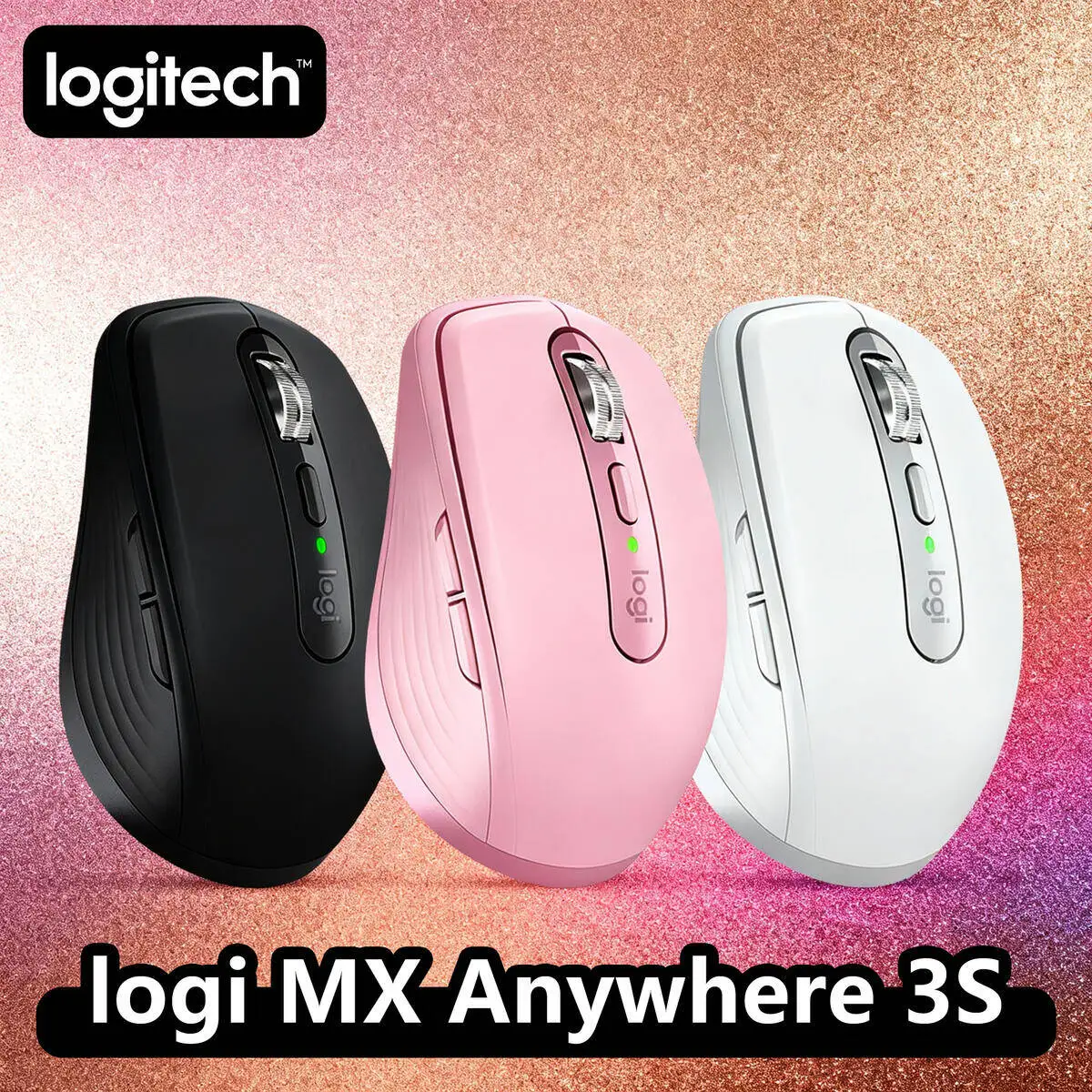 

Logitech MX Anywhere 3S Wireless Mouse, 8000 DPI, MagSpeed Scroll, Logitech Flow, Mac/iPad Logitech Mouse Collection