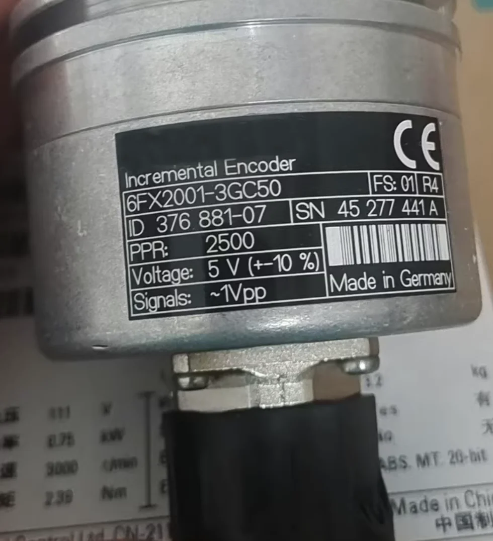 Original Genuine 6FX2001-3GC50 Brand New Encoder，Write Motor Data Free，6FX2001 3GC50，Fast shipping