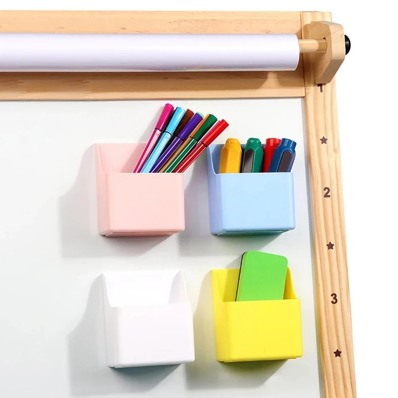 Office Whiteboard Marker Stand Organizer; Large-capacity Magnetic Refrigerator Storage Shelf Unit