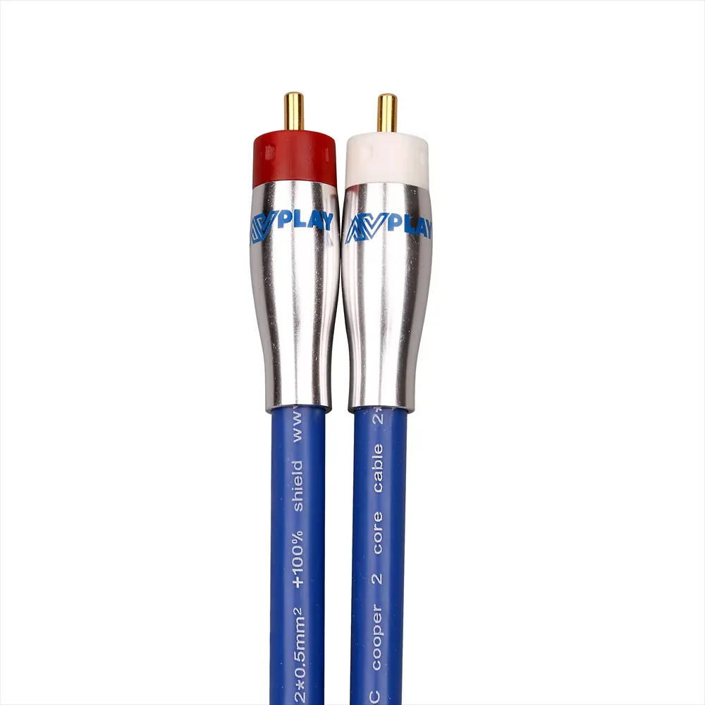 AVplay AV-0801 HiFi Audiophile Hi-end High Quality Top Class Level RCA to RCA Cable Line Wire  4N OFC Cooper 1M 1.5M 2M 3M 3.5M