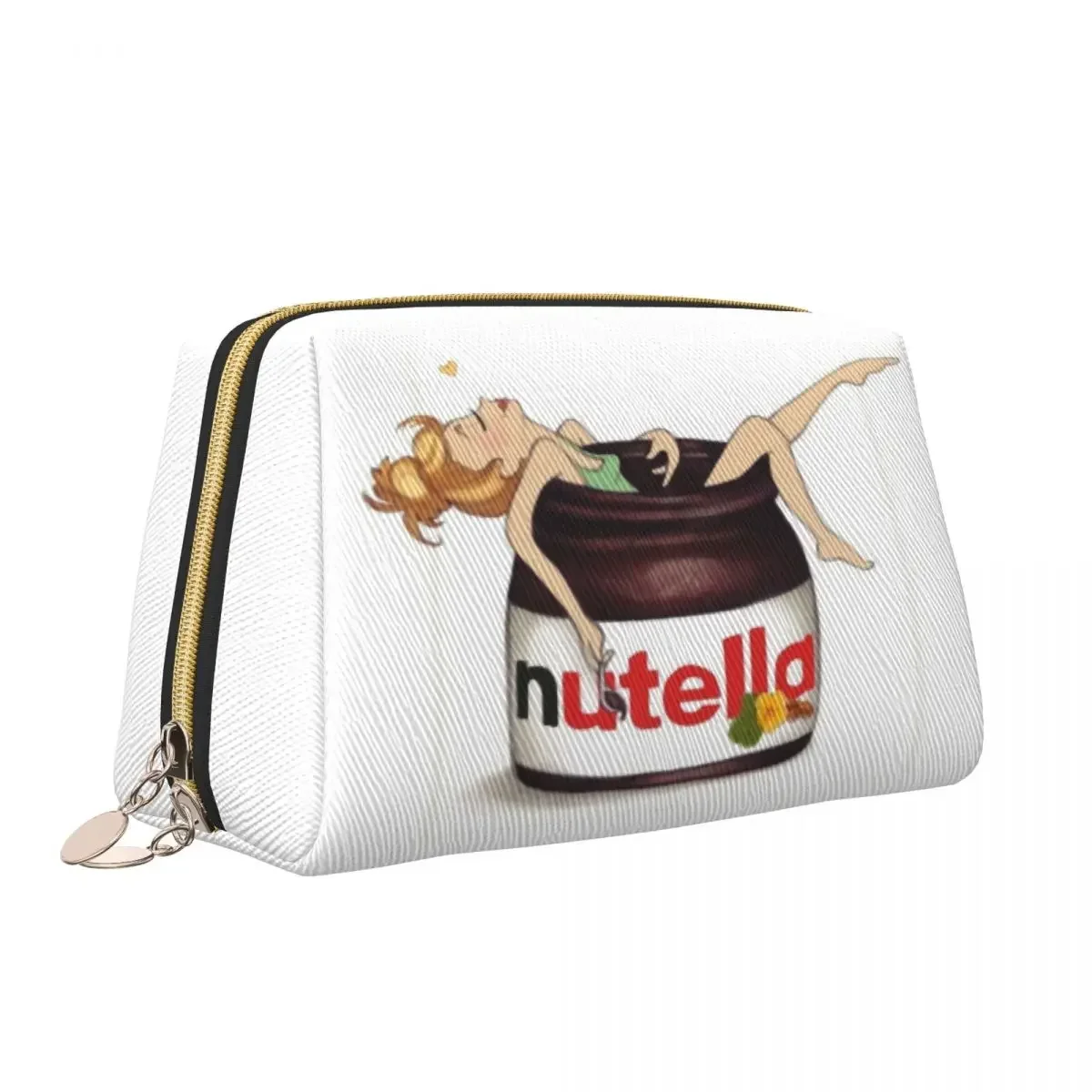 Italy Nutellas Makeup Bag Women Travel Cosmetic Organizer Fashion Cartoon Storage Toiletry Bags