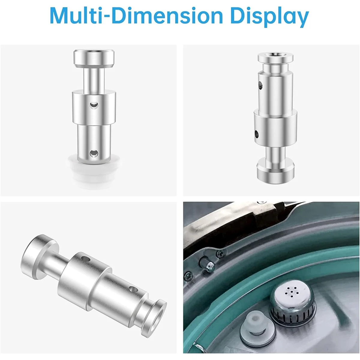 AT53 Float Valve for Replacements with 10 Premium Silicone Sealer Gaskets - Duo 3, 5, 6 Qt, Duo Plus