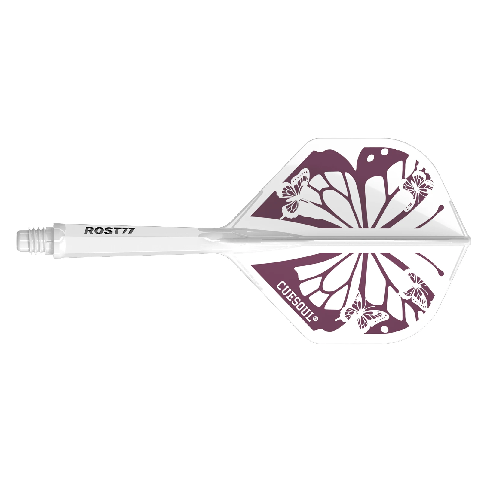CUESOUL ‘FOREST’Design ROST 77 Integrated Dart Shaft and Flight Standard Shape 28mm Set of 3