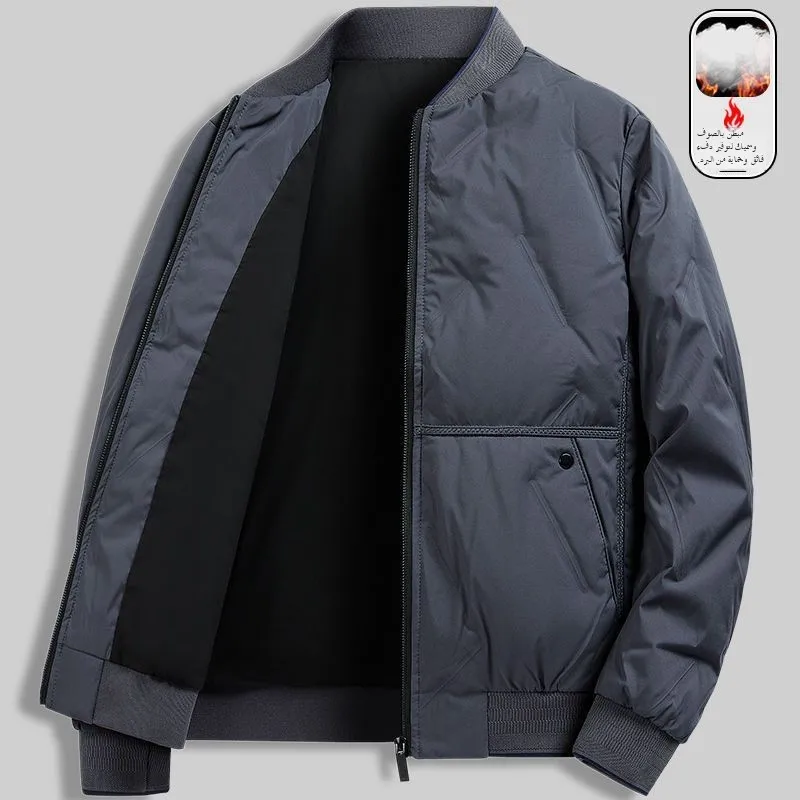 

Мужская теплая хлопковая куртка Thiened, повседневная молодежная верхняя одежда, модное универсальное хлопковое пальто, длинная повседневная одежда из полиэстера F...