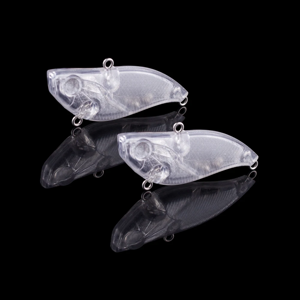 

Hanlin 10/20pcs Unpainted VIB Blanks Bait 60mm 12.5g Rattles Vibration Sinking Lipless Crankbait Artificial Fishing Lure Tackle