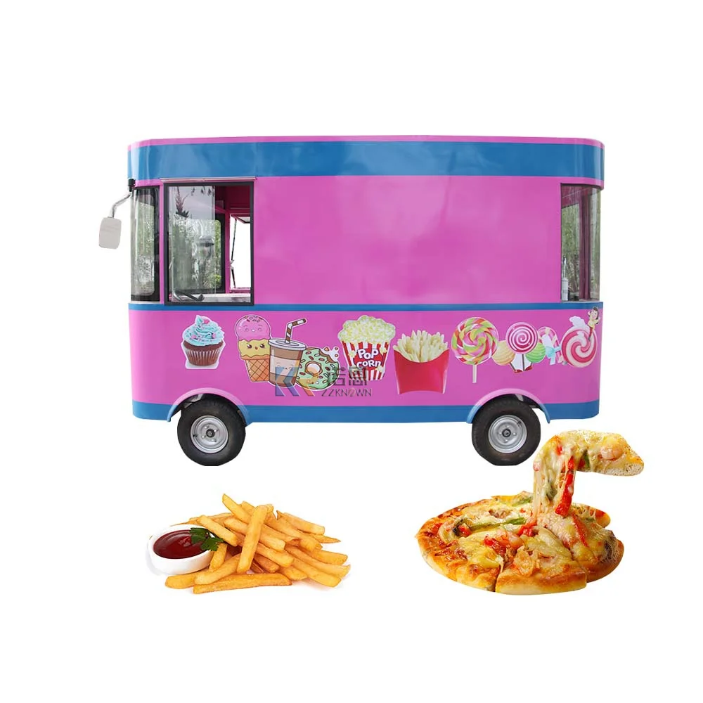 Famous Manufacturer Good Reputation at Home and Abroad User Friendly Design Electric Mobile Food Cart Kiosk Truck 2021 China HEN