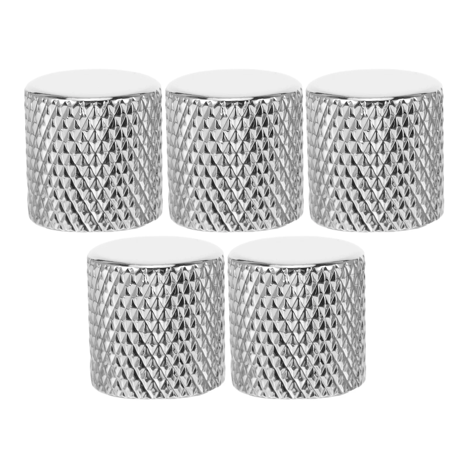 

5Pcs Guitar Knobs Metal Potentiometer Flat Top Knob Caps for Accurate Volume Tone Control Electric Guitar Bass Instrument Parts