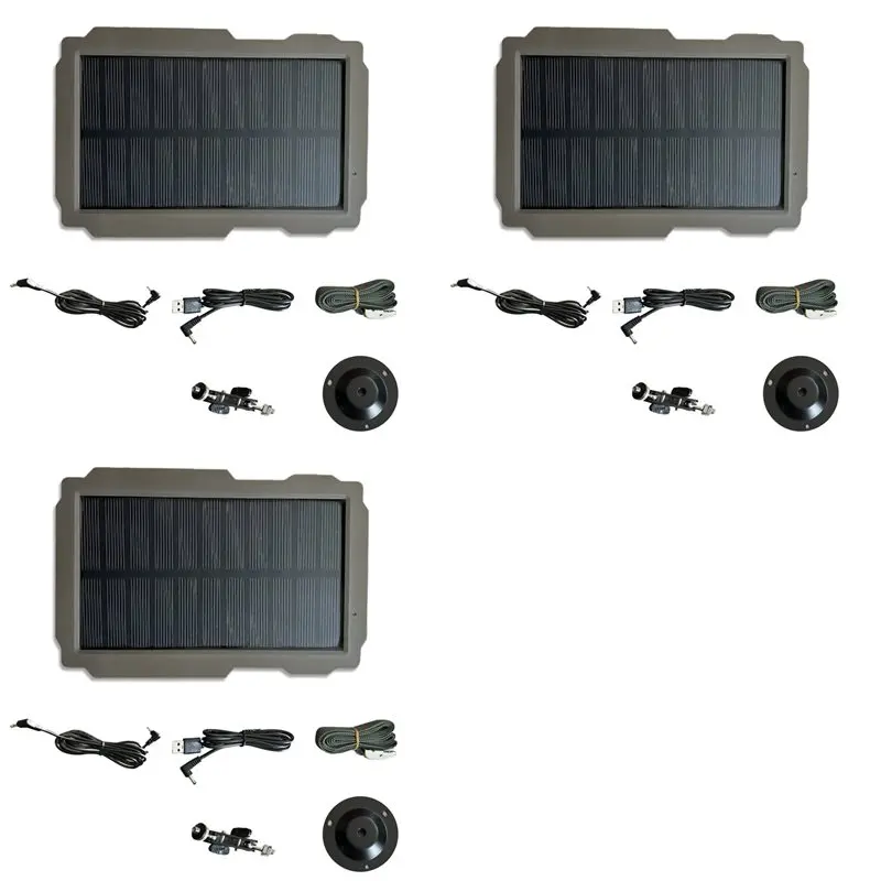 Комплект солнечных панелей SP-03 для камеры Suntek Trail Camera (все модели) с улучшенной стабильностью работы и 3-кратным увеличением, зарядная панель для камеры, версия для США
