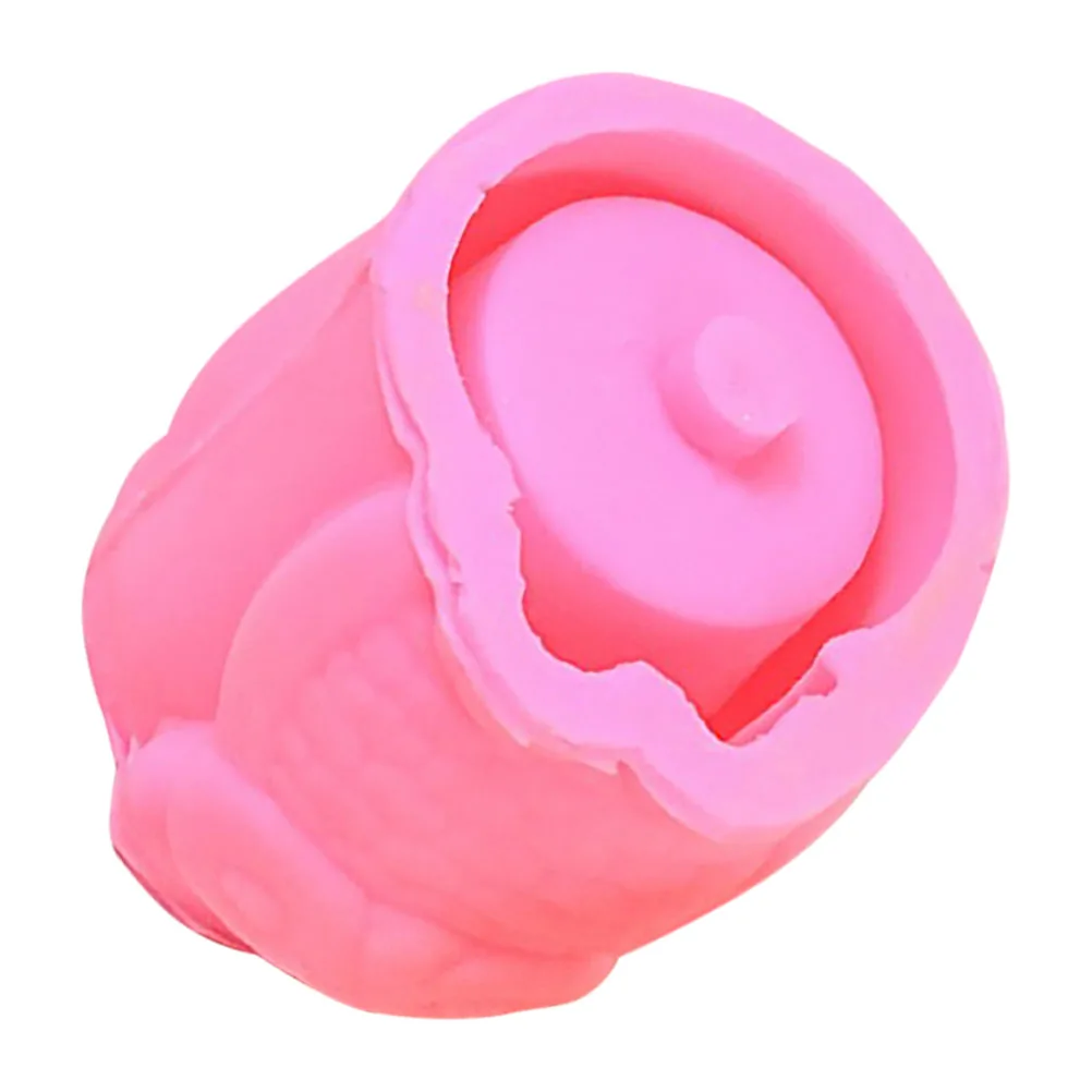 

Owl Flower Pot Mold Silicone Creative Decor Craft Resin Planter Epoxy Plaster Vase Holder Clay Storage Jar Animal Succulent