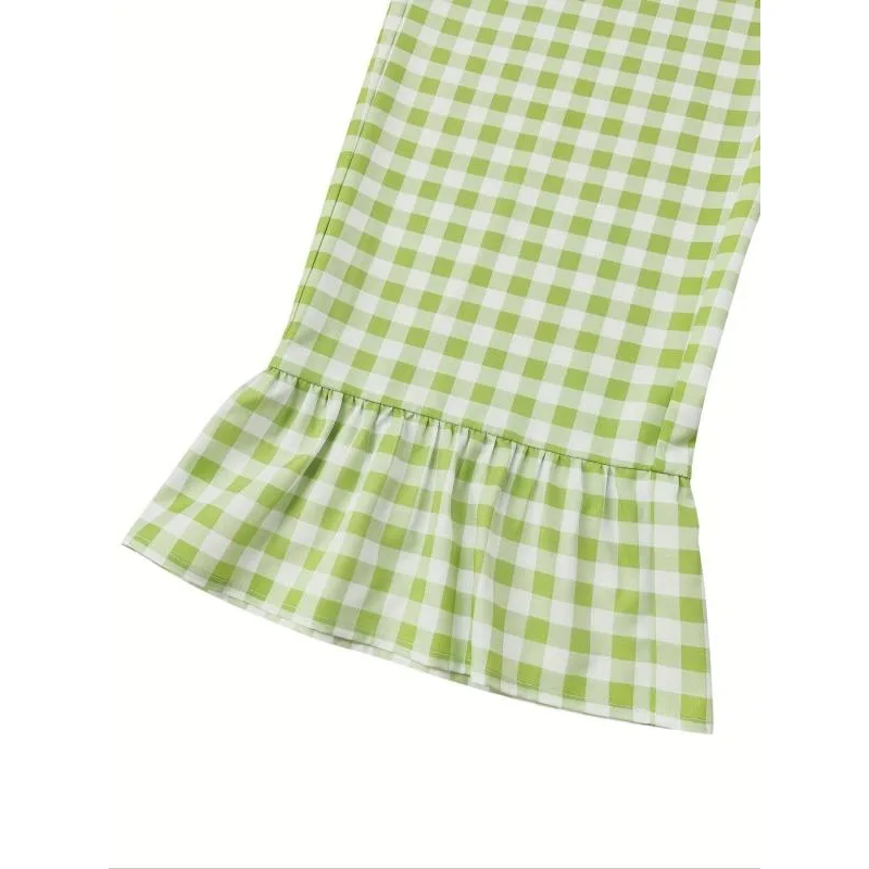 حجم كبير موضة منقوشة متوهج السراويل النساء عالية الخصر السراويل الصيف مستقيم الساق عطلة السراويل