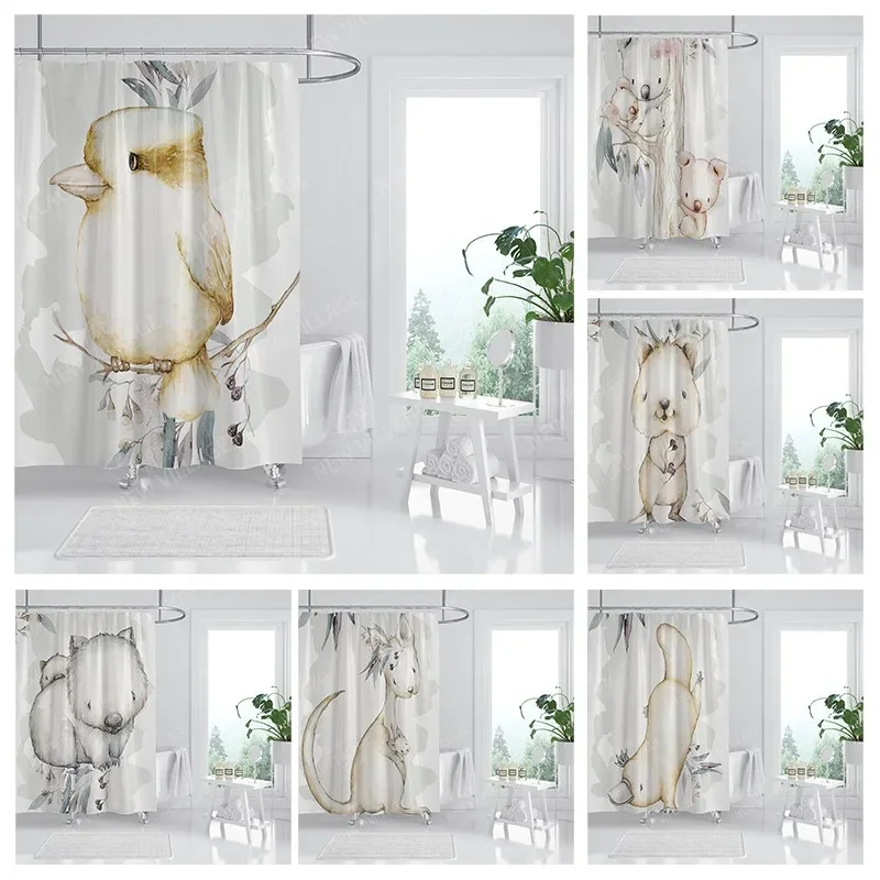 

Waterproof fabric shower curtain Bathroom curtain accessories 180x200 Bath curtain for shower 240*200 nordic boho decor 240x200