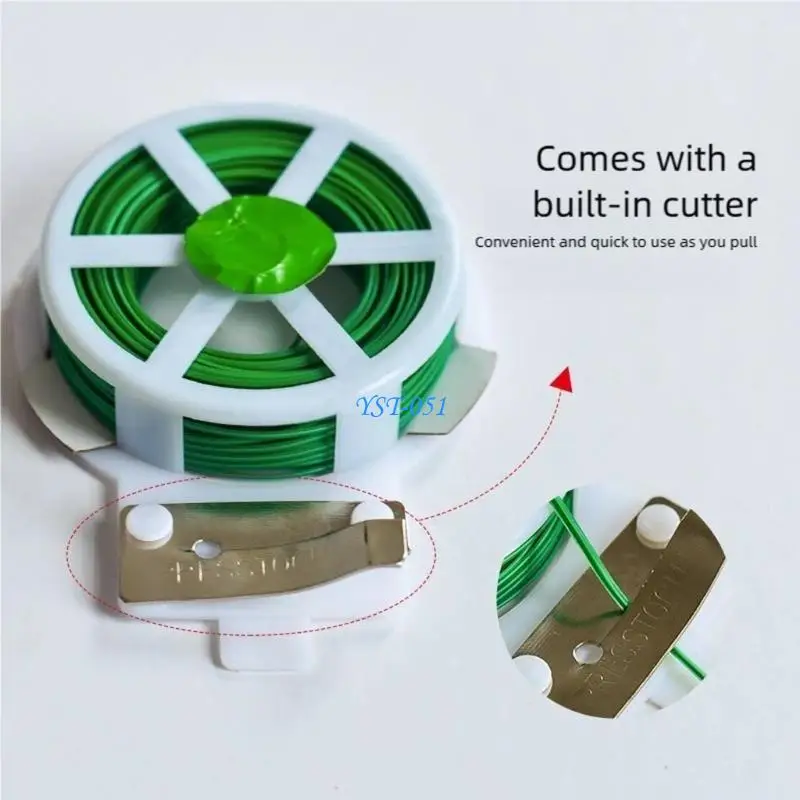 

E15A Plastic Wrapped Gardening Support Wire For Trees Shrubs And Craft Work Length