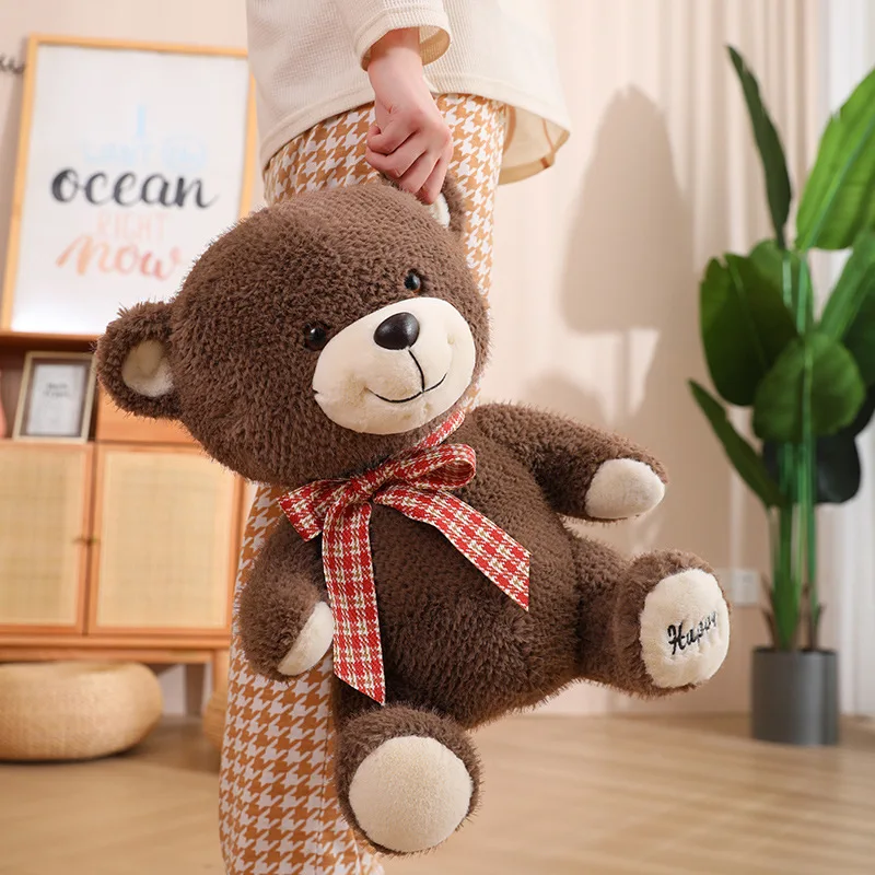 23/30/40cm Cartoon Bow Teddy Bear Plush Toy Cute Stuffed Animals Bears Plushies Doll Kawaii Soft Kids Toys for Girls Boys Gifts