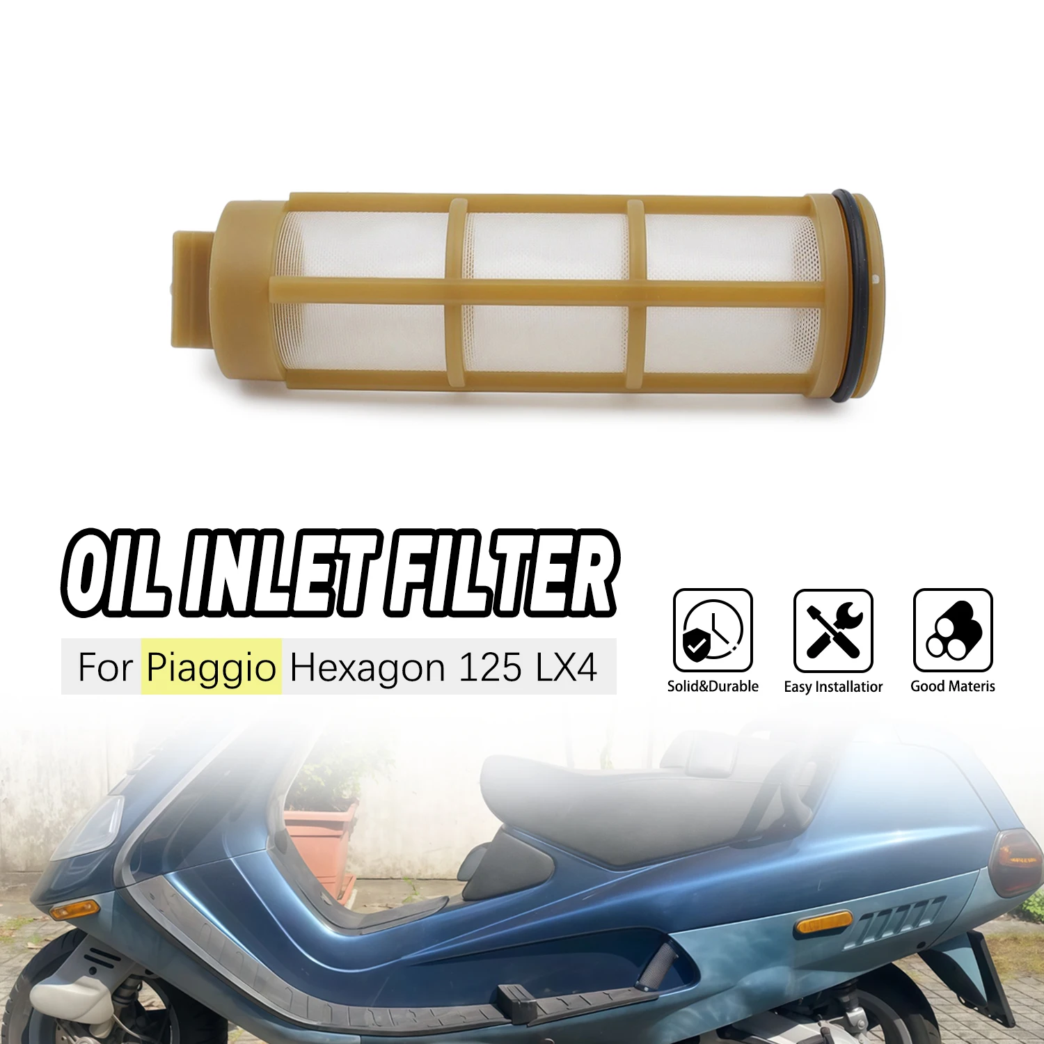 

Motorcycle Accessories Oil Filter Element Engine Oil Strainer For Vespa Modern For Aprilia Sport City For Piaggio Liberty 431242