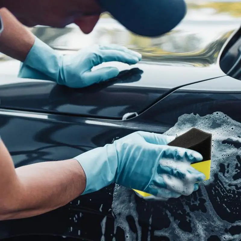 

5 шт., набор губок для чистки автомобиля, набор щеток для мытья колес автомобиля, салфетка для всасывания воды, воск, полировальная губка, аксессуары для автомойки