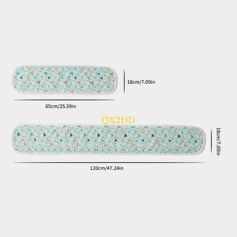 حزمة QX2D مكونة من 4 قطع من أغطية قضبان سرير الأطفال المصنوعة من القطن المسامي وحواف ناعمة لحماية قضبان سرير الأطفال من أجل ممتص