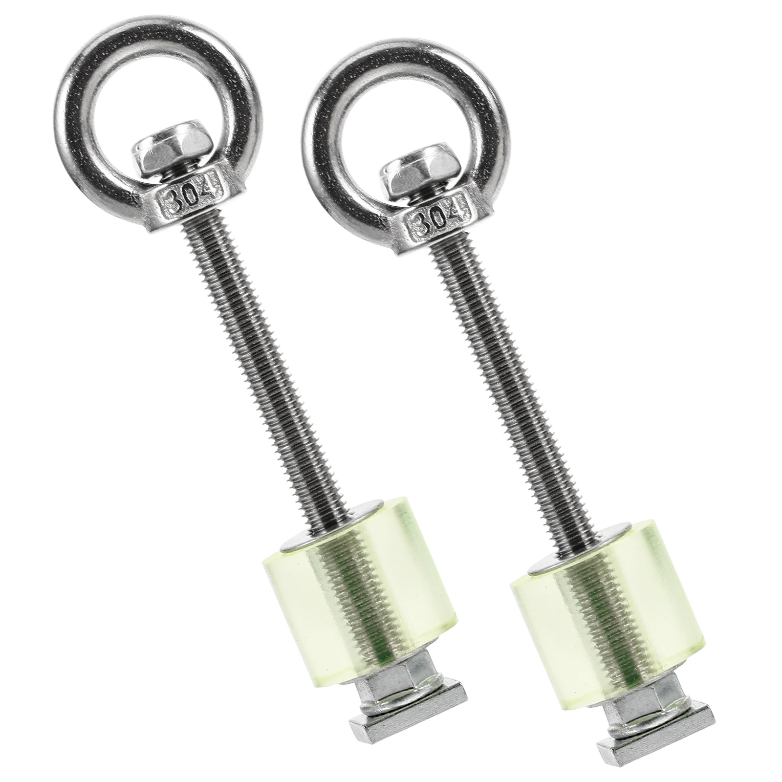 

2pcs Heavy Duty Traction Mats Stainless Steel Eye Bolts Tow Lock Trailer Accessories Forged Eye Hook Bolt Trailer Locking Pin