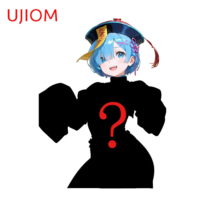 UJIOM Rem Zombie Girl Wall Sticker Premium Eye Catching Design Scratch Proof Picture Decal Vinyl Kitchen Cupboard Decoration