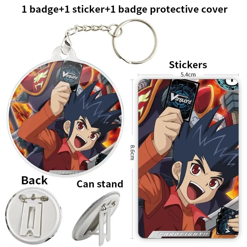 Katsuragi Kamui Game Anime Character Badge Brooch anchor Peripherals Pin Personalized 75mm Clothesinsignias personalizables