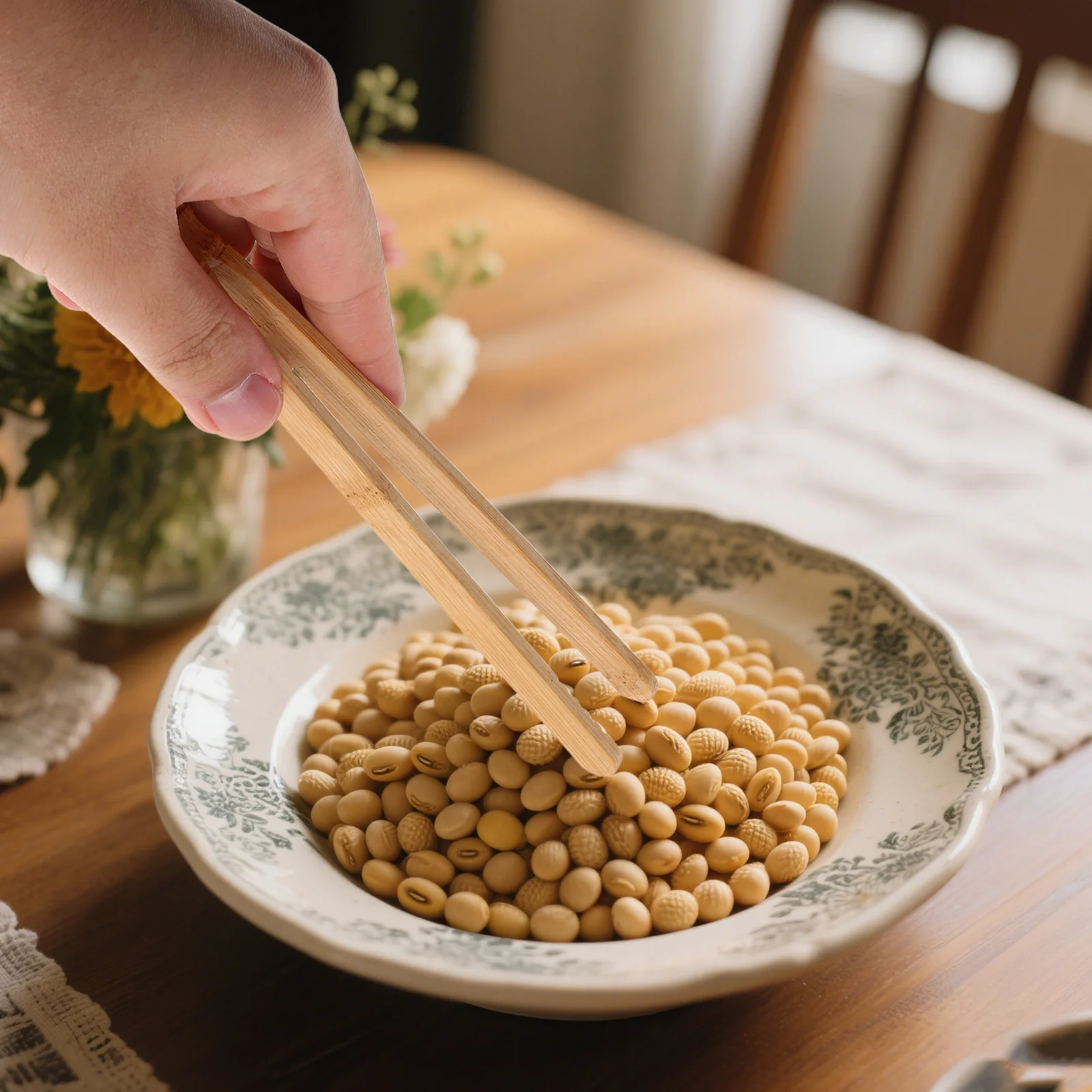 6 stuks houten pincet Montessori geïnspireerd fijne motoriekontwikkeling voor kinderen Bead Picking Crafting Educatief hulpmiddel