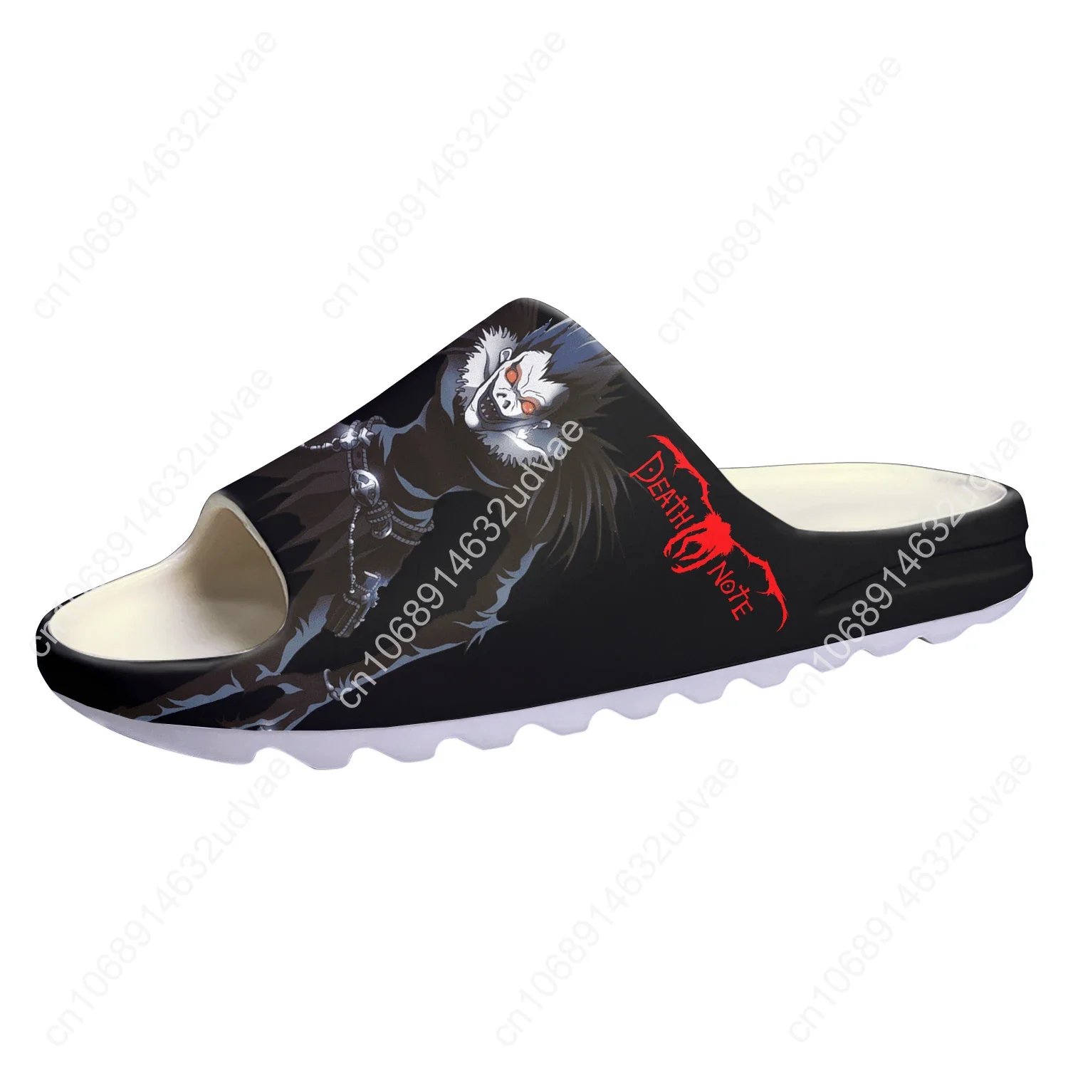 Death Note Yagami Lawliet L Anime Soft Sole Sllipers Home Clogs Customized Water Shoes Mens Womens Teenager Step on Shit Sandals