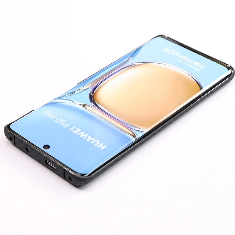 Case for Huawei P50 & P50 Pro Real Carbon Fiber Aramid Anti-explosion Mobile Phone Protective Cell Cover Protection Shell