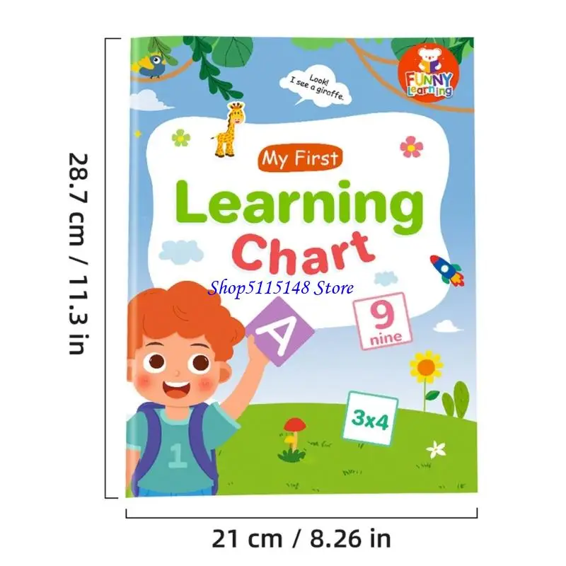 F3MA Large English Word Building Chart Educational Language Learning Tool Kids Early Learning Vocabulary Poster 28.7x21cm
