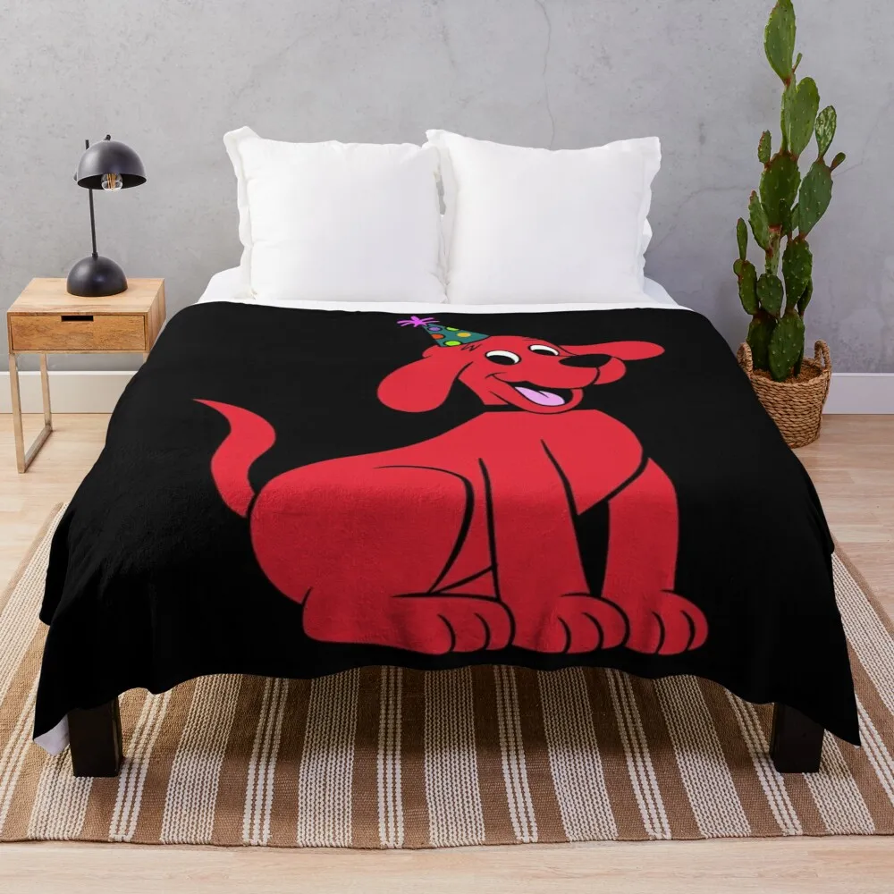 

Clifford the big red dog birthday Throw Blanket Kid'S Tourist Blankets