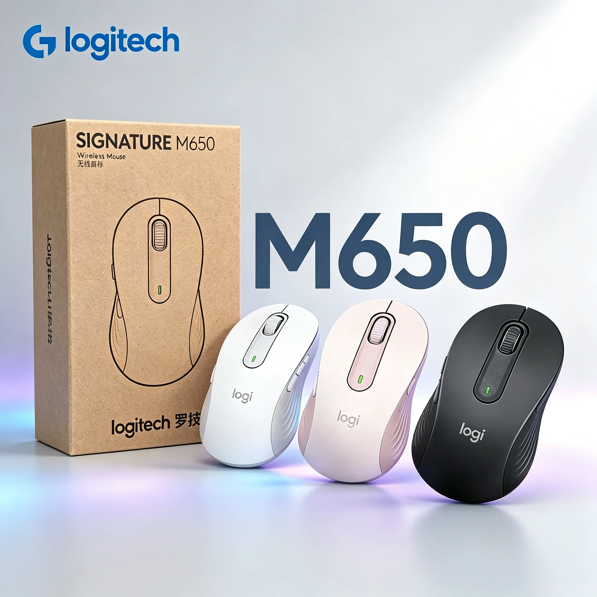 Logitech M650 Wireless Mice Silent Click Feature Stable Wireless Transmission Easy‑Switch Between Devices Portable Mouse For Dai