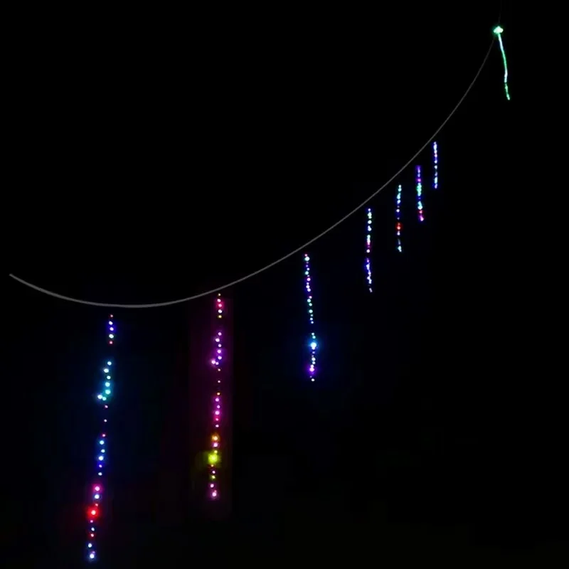Lámpara led de 10m, 5m, línea de cuerda para pipa, juguete volador para exteriores, cometa para surf, pipas de viento profesionales, juguete para exteriores, carrete para pipa, pipas para adultos