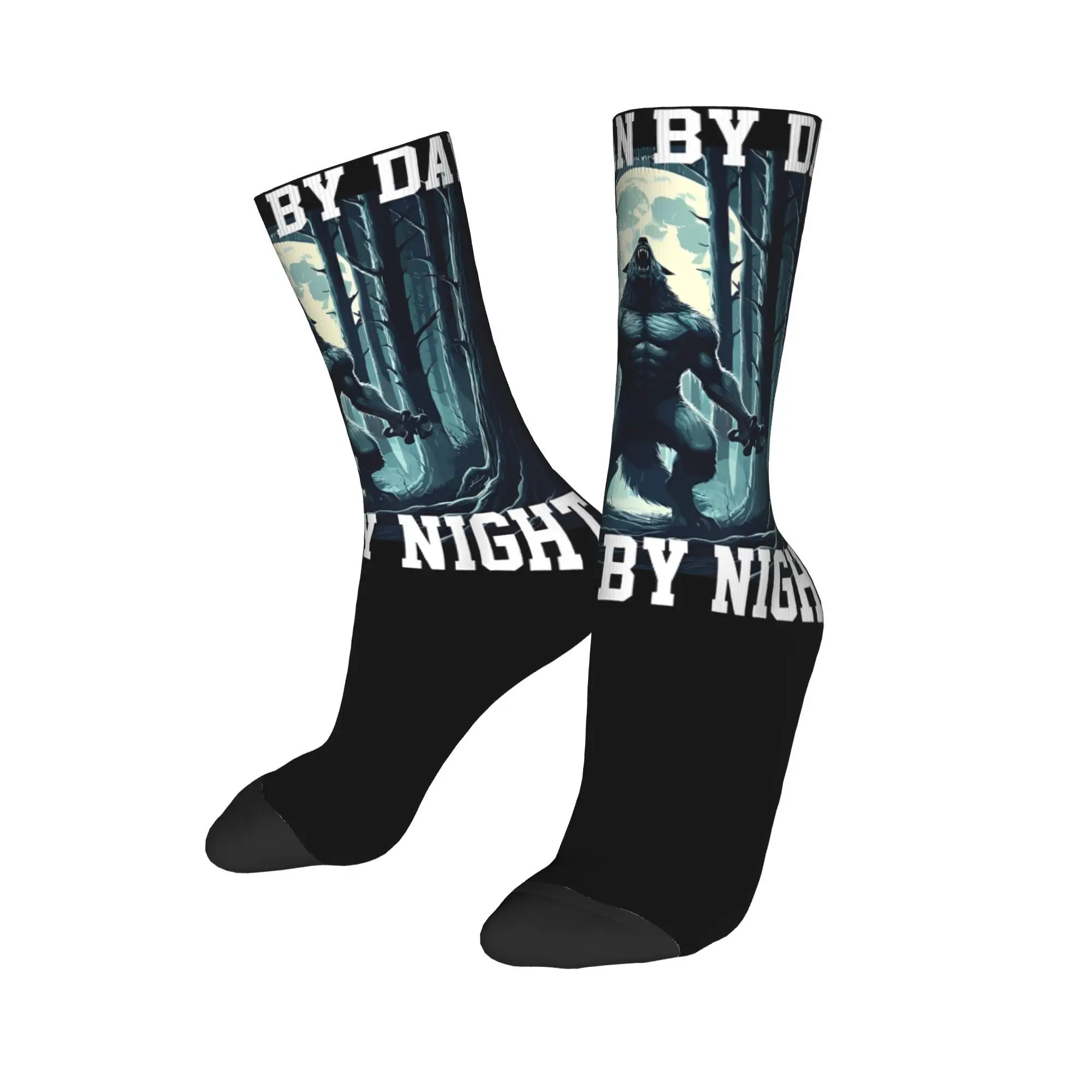 Men Women Human By Day Sigma By Night Cool Wolf Meme Accessories Socks  Flexible Socks Soft For Party Wear