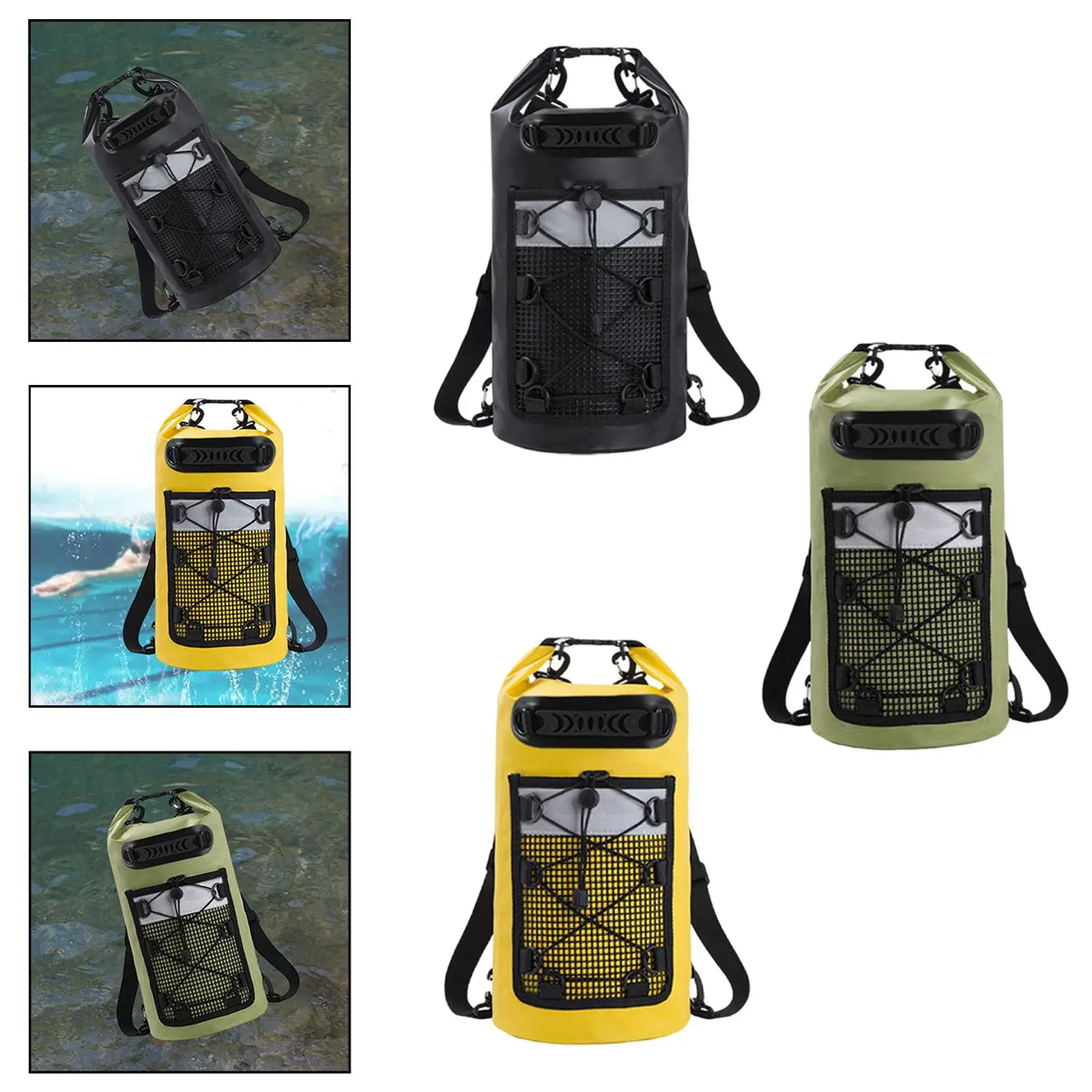 

Сухая сумка, прочная, большая вместимость, IPX6, водонепроницаемая, легкая сумка для хранения, удобная для пляжа, мужчин и женщин, пеших прогулок, путешествий, каякинга