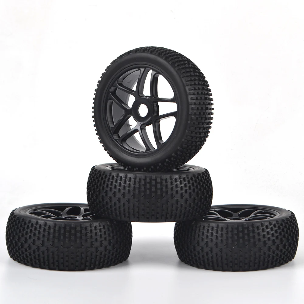 4PCS 110mm Off Road Buggy Tires Wheel 17mm Hex Hubs for 1/8 RC Racing Car 4WD Nitro HPI HSP ARRMA Traxxas Redcat Kyosho