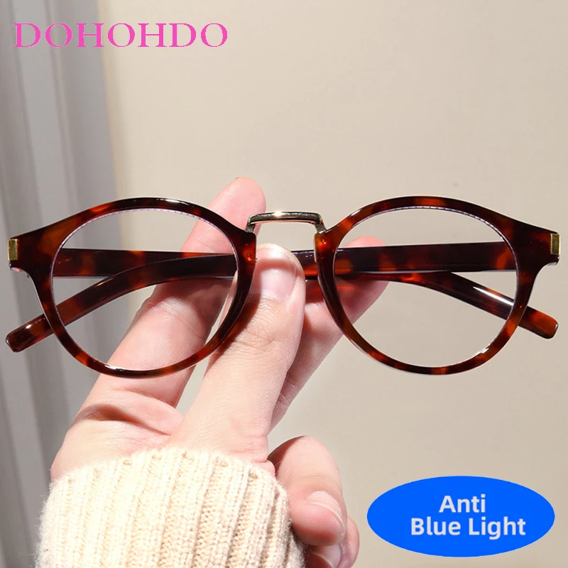 

Vintage Small Oval Anti Blue Light Glasses Woman Men Classic New Luxury Brand Designer Optical Eyeglasses Reading Glasses Lentes