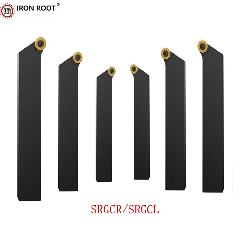 IRON ROOT External Turning Tool Holder 1P SRGCR1010H08,SRGCR1212H08,SRGCR1616H08,SRGCR2020K08 CNC Lathe Turning Tools RCMT