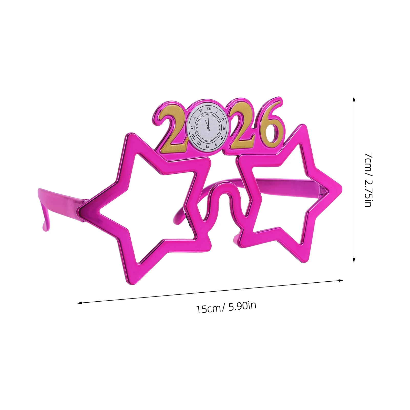 2026 نظارات ناي بتصميم إبداعي، جو احتفالي، سهل التصوير، ذكريات لا تُنسى، احتفالات رأس السنة الجديدة، عطلة