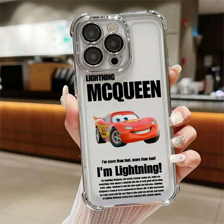 กรณีสําหรับiPhone 13 15 Plus 12 14 16 Pro Max 11 16 + ฝาครอบโทรศัพท์นุ่มSally Lightning McQueen