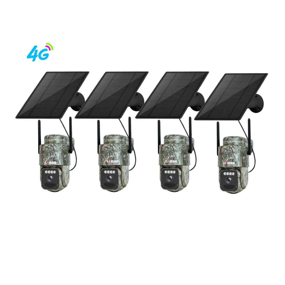 200M منطقة التغطية التمويه الأمن في الهواء الطلق اللاسلكية 4MP واي فاي كاميرا متحركة 4CH الشمسية 4G نظام NVR #1