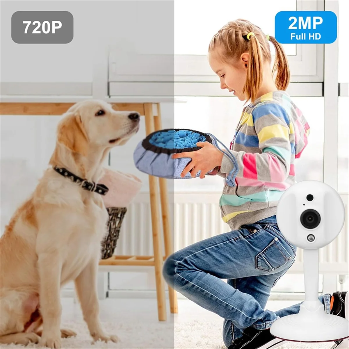 

【Эксклюзивное предложение!】{WIFi широкоугольная камера «рыбий глаз» 1080P, 2 МП, 145 широкоугольная двусторонняя голосовая диаграмма сетевая камера безопасности.