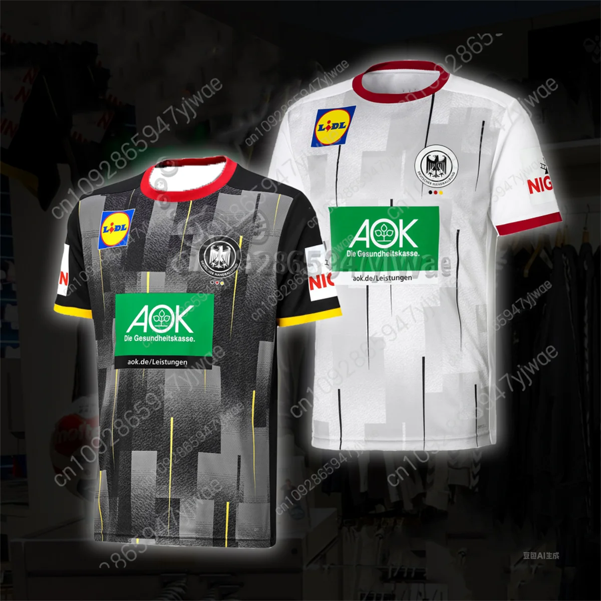 Dhb كرة اليد المنزل طبق الاصل قميص رياضي تي شيرت جولة الرقبة فضفاضة التجفيف السريع رياضية الصيف الرجال التدريب تي شيرت #1