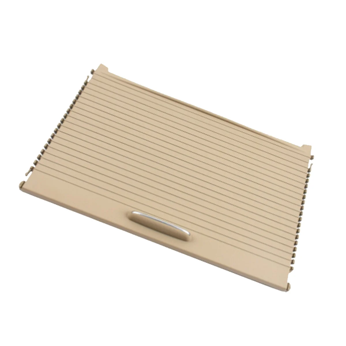 Car Rear Armrest Box Water Cup Holder Curtain for W204 W207 Drink Holder Slide Roller Blind Beige