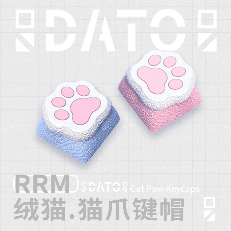 

Cat Paw Keycap with Storage Box Theme Keycaps Set 3D Printing Custom Original Handmade Keycaps for Mechanical Keyboard Gift DIY