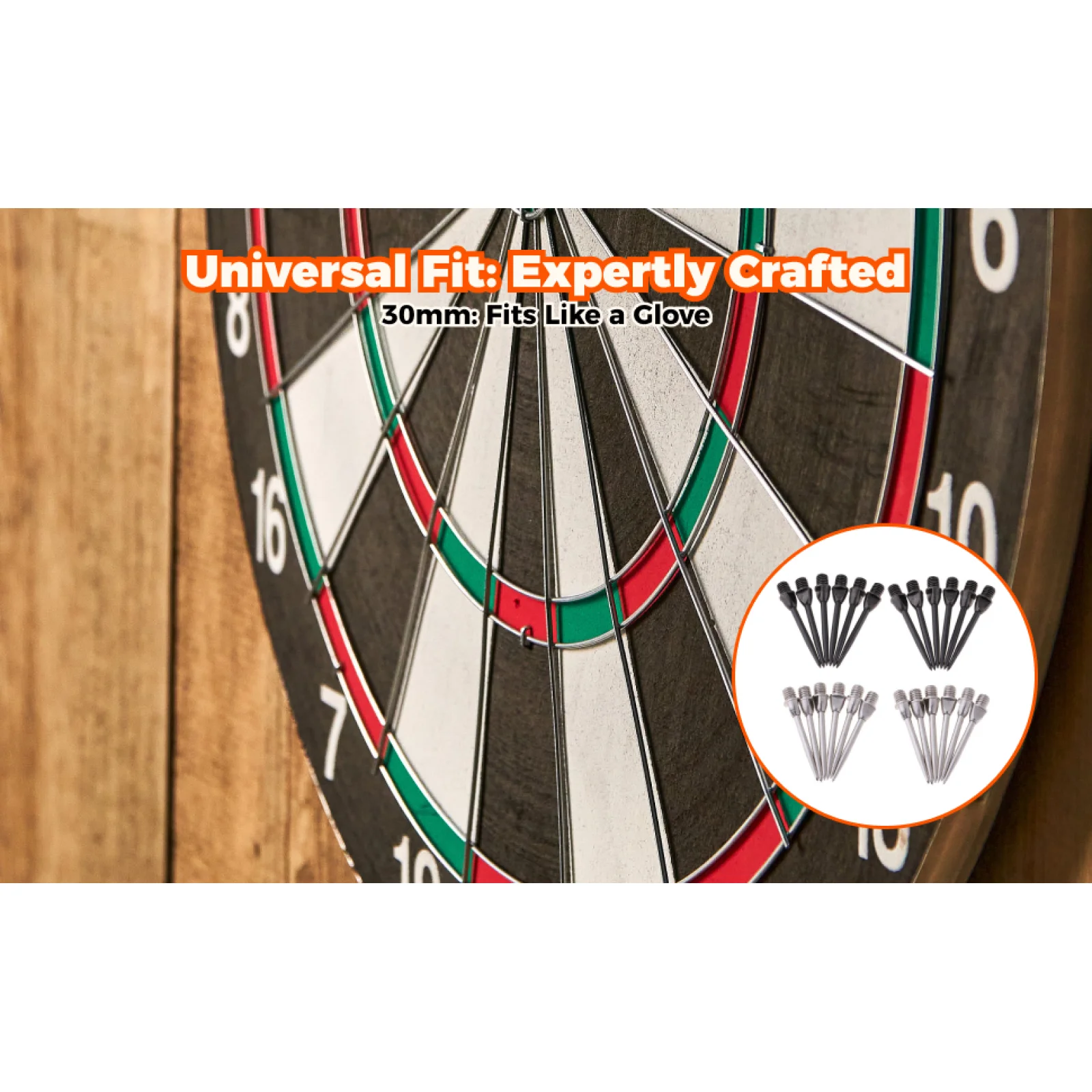 

Dart Tips Steel Replacement 24 Pieces Metal Point Accessories for Tungsten Steel Tip Darts