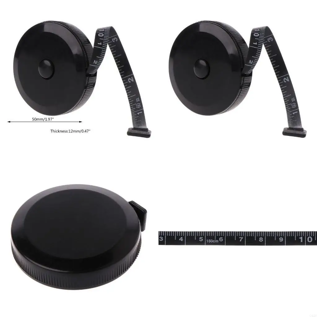 

G92C Soft Tape Measure 1.5m/60inch Body Tailors Tape Ruler Wear-resistant Retractabl
