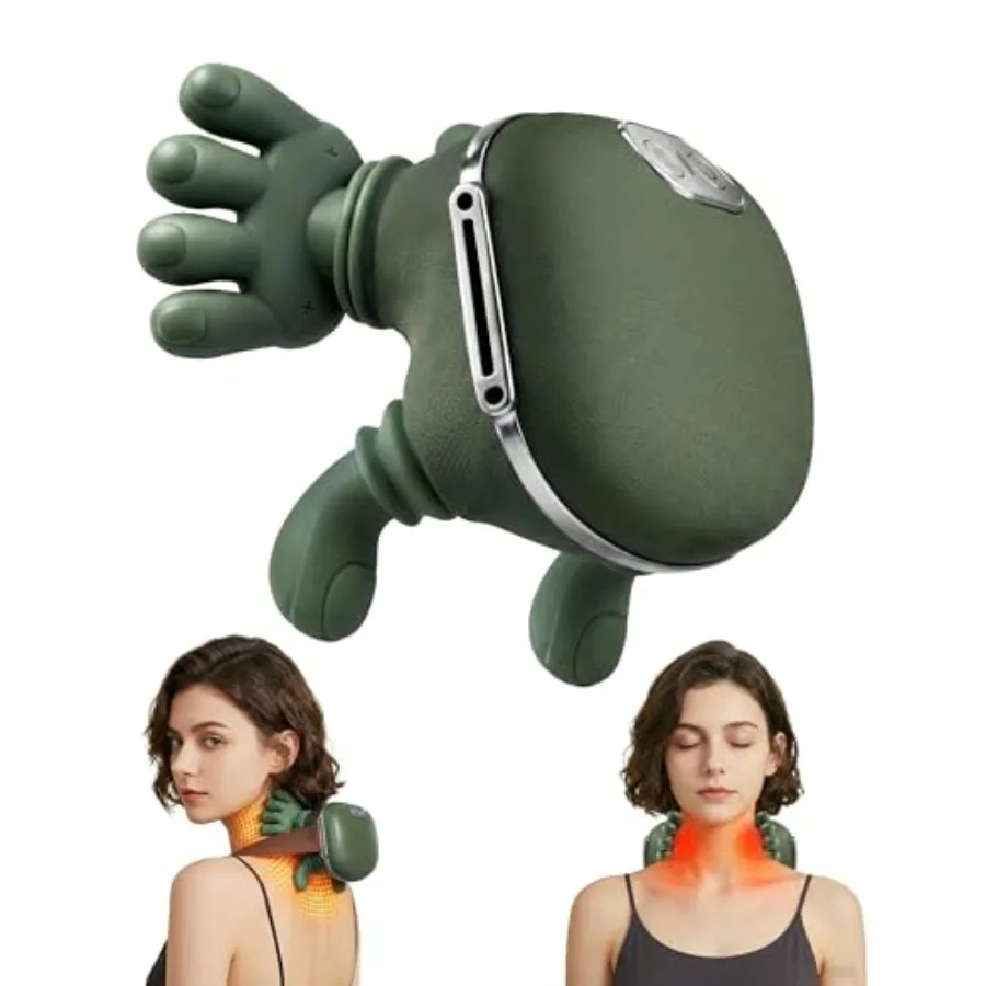 

Neck Massager with Heat - Neck and Back Shiatsu Massager for Relieve Fatigue Deep Tissue Portable Neck and Shoulder Massager fo