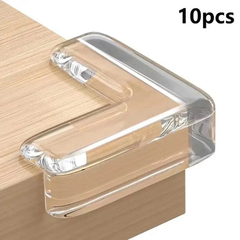 10PCS Transparent Anti Collision Angle PVC Pad Child Safety Corner Guard Baby Collision Proof Protector Table Corner
