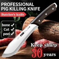 1pc 8 Inch Boning Knife High Manganese Steel Boning Knife Cutting Knife Chef's Chopping Knife with Sheath Sharp Cutting Knife Fo